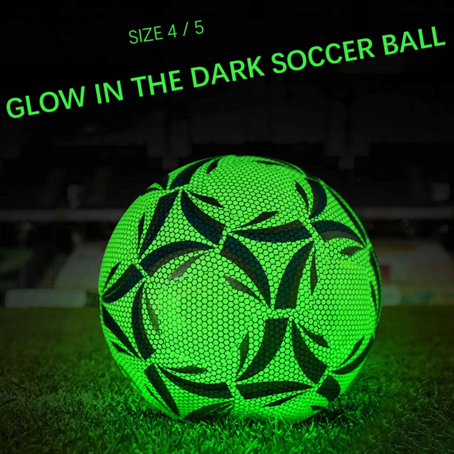 Reflective Football LED Training Soccer Luminous Fluorescent Reflective